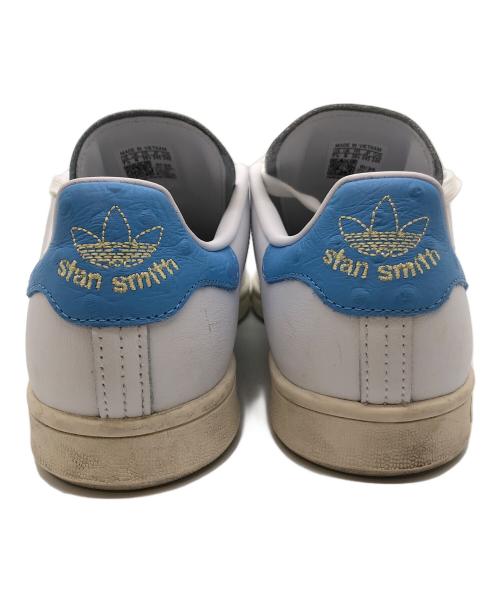 adidas（アディダス）adidas (アディダス) STANSMITH ホワイト×スカイブルー サイズ:24.5cmの古着・服飾アイテム