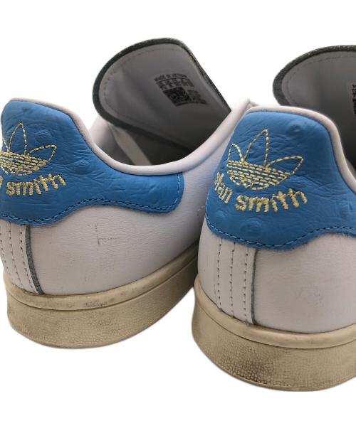 adidas（アディダス）adidas (アディダス) STANSMITH ホワイト×スカイブルー サイズ:24.5cmの古着・服飾アイテム
