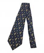 CHANELシャネル）の古着「ネクタイ」｜ブルー×ベージュ