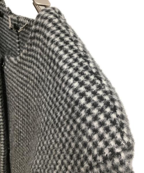 CELFORD（セルフォード）CELFORD (セルフォード) ストール付きリバードレスコート ブラック×ホワイト サイズ:SIZE 36の古着・服飾アイテム