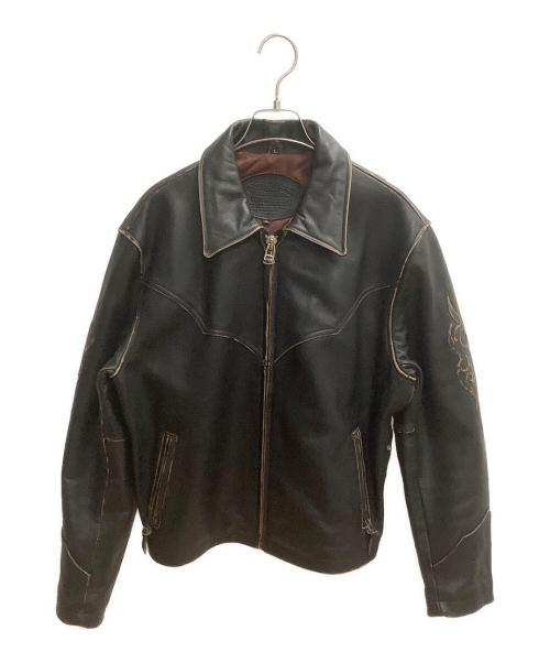 Wind Armor（ウィンドアーマー）Wind Armor (ウィンドアーマー) ウエスタンレザージャケット ブラック サイズ:SIZE Lの古着・服飾アイテム