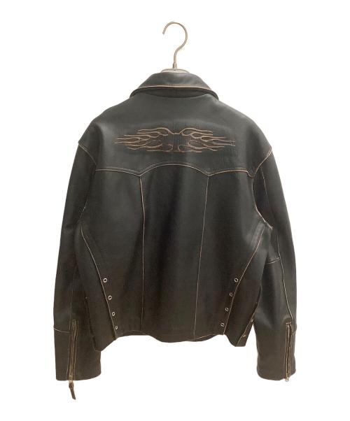 Wind Armor（ウィンドアーマー）Wind Armor (ウィンドアーマー) ウエスタンレザージャケット ブラック サイズ:SIZE Lの古着・服飾アイテム