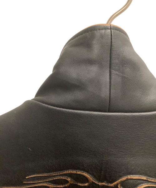 Wind Armor（ウィンドアーマー）Wind Armor (ウィンドアーマー) ウエスタンレザージャケット ブラック サイズ:SIZE Lの古着・服飾アイテム