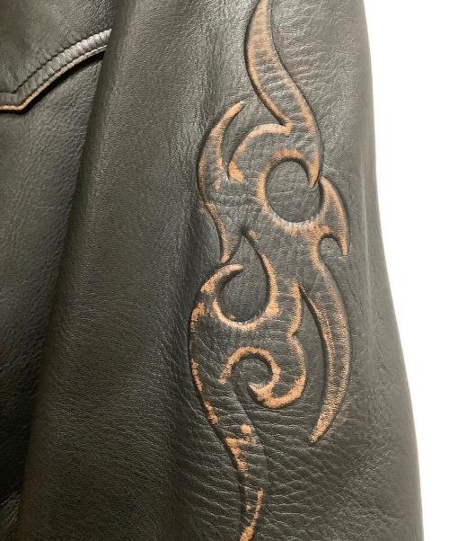 Wind Armor（ウィンドアーマー）Wind Armor (ウィンドアーマー) ウエスタンレザージャケット ブラック サイズ:SIZE Lの古着・服飾アイテム