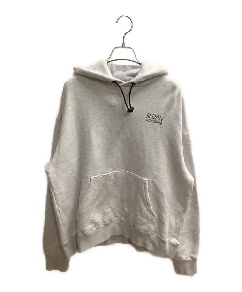 SEDAN ALL-PURPOSE（セダンオールパーパス）SEDAN ALL-PURPOSE (セダンオールパーパス) プルオーバーパーカー ホワイト サイズ:SIZE Lの古着・服飾アイテム