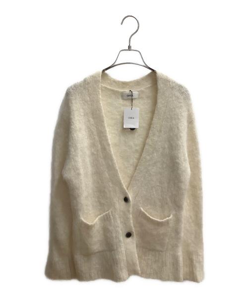 OHGA（オオガ）OHGA (オオガ) アルパカ混ニットカーディガン ホワイト サイズ:SIZE Free 未使用品の古着・服飾アイテム