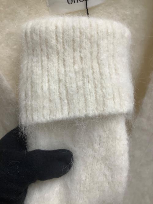 OHGA（オオガ）OHGA (オオガ) アルパカ混ニットカーディガン ホワイト サイズ:SIZE Free 未使用品の古着・服飾アイテム
