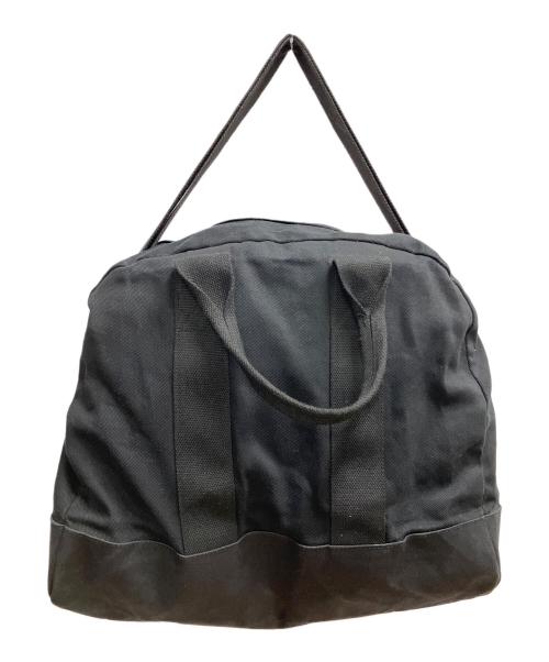 Y's（ワイズ）Y's (ワイズ) キャンバスコンビボストンバッグ ブラックの古着・服飾アイテム