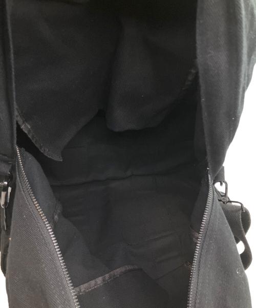 Y's（ワイズ）Y's (ワイズ) キャンバスコンビボストンバッグ ブラックの古着・服飾アイテム