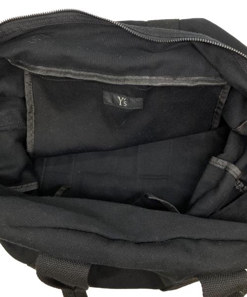 Y's（ワイズ）Y's (ワイズ) キャンバスコンビボストンバッグ ブラックの古着・服飾アイテム