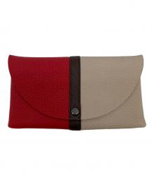 TIP ZONE（ティップゾーン）の古着「長財布」｜レッド×ベージュ