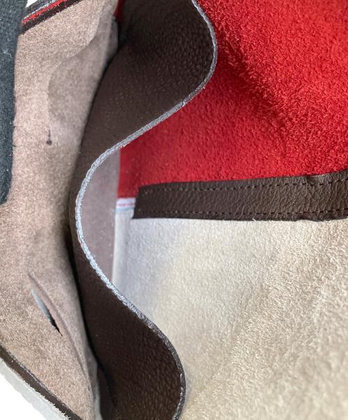 TIP ZONE（ティップゾーン）TIP ZONE (ティップゾーン) 長財布 レッド×ベージュの古着・服飾アイテム