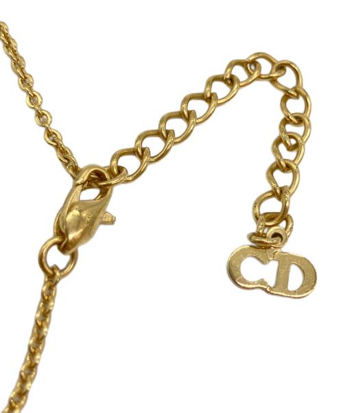 Christian Dior（クリスチャン ディオール）Christian Dior (クリスチャン ディオール) ヴィンテージネックレス ゴールド×ホワイトの古着・服飾アイテム