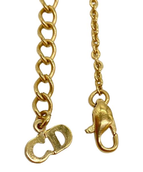 Christian Dior（クリスチャン ディオール）Christian Dior (クリスチャン ディオール) ヴィンテージネックレス ゴールド×ホワイトの古着・服飾アイテム