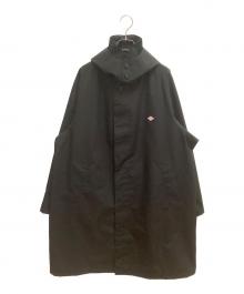 DANTON（ダントン）の古着「3LAYER CLOTH HOODED BALMACAAN COAT」｜ブラック