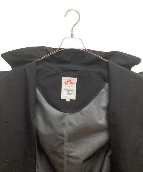 DANTON（ダントン）DANTON (ダントン) 3LAYER CLOTH HOODED BALMACAAN COAT ブラック サイズ:SIZE Lの古着・服飾アイテム