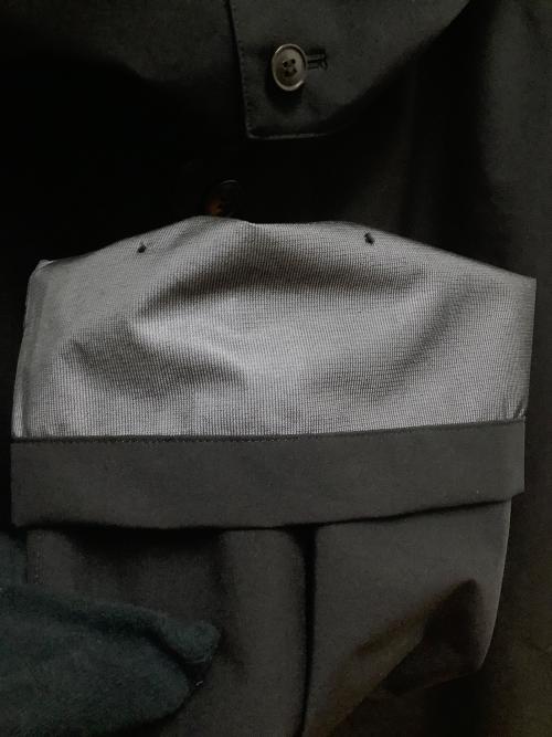 DANTON（ダントン）DANTON (ダントン) 3LAYER CLOTH HOODED BALMACAAN COAT ブラック サイズ:SIZE Lの古着・服飾アイテム