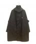 DANTON（ダントン）の古着「3LAYER CLOTH HOODED BALMACAAN COAT」｜ブラック