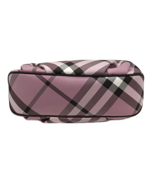 BURBERRY BLUE LABEL（バーバリーロンドンブルーレーベル）BURBERRY BLUE LABEL (バーバリーブルーレーベル) セミショルダーバッグ ピンク×ブラックの古着・服飾アイテム