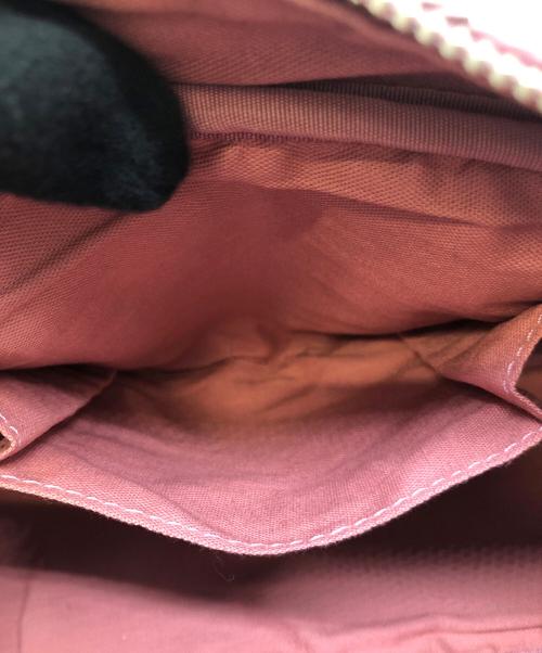 BURBERRY BLUE LABEL（バーバリーロンドンブルーレーベル）BURBERRY BLUE LABEL (バーバリーブルーレーベル) セミショルダーバッグ ピンク×ブラックの古着・服飾アイテム