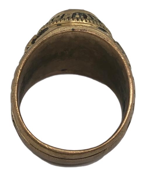 NO BRAND（ノーブランド）NO BRAND (ノーブランド) カレッジリング ゴールド×ブルー サイズ:22号の古着・服飾アイテム