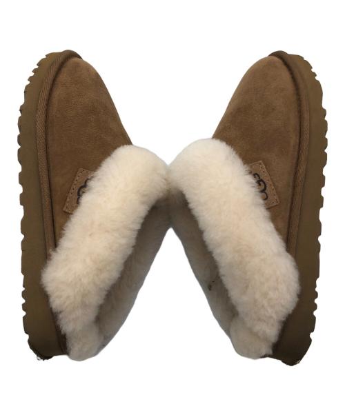 UGG（アグ）UGG (アグ) CLUGGETTE ブラウン×ホワイト サイズ:25cmの古着・服飾アイテム