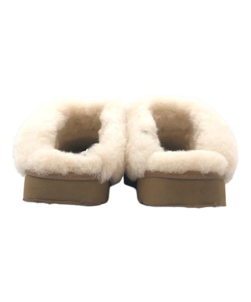 UGG（アグ）UGG (アグ) CLUGGETTE ブラウン×ホワイト サイズ:25cmの古着・服飾アイテム