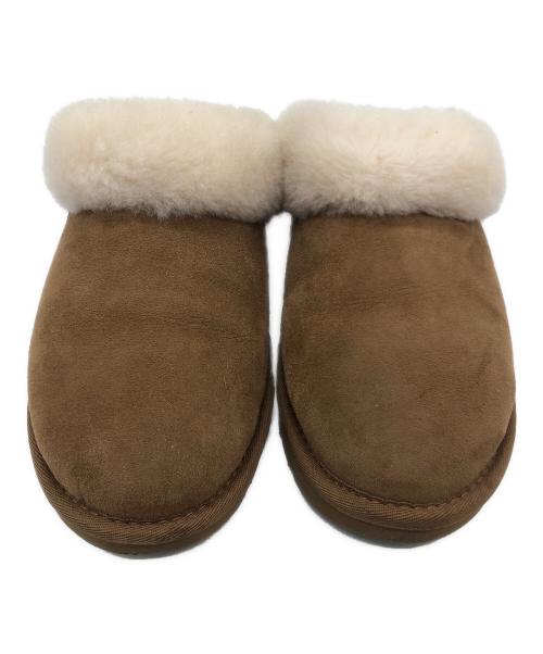 UGG（アグ）UGG (アグ) CLUGGETTE ブラウン×ホワイト サイズ:25cmの古着・服飾アイテム