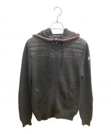 MONCLER（モンクレール）の古着「切替ジップアップニット」｜グレー