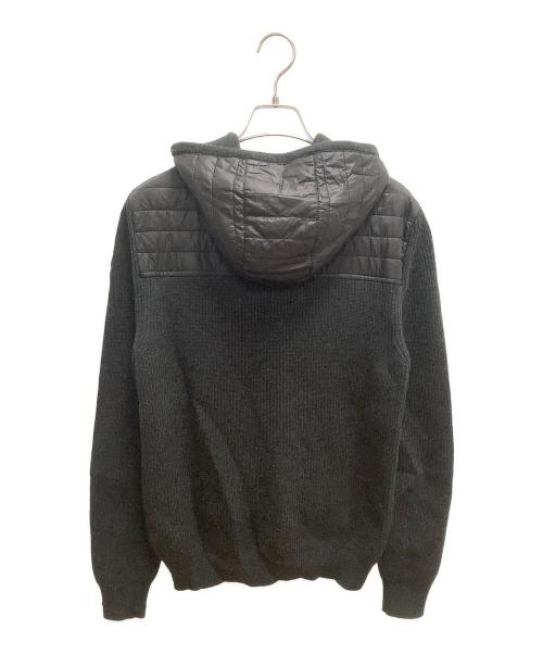 MONCLER（モンクレール）MONCLER (モンクレール) 切替ジップアップニット グレー サイズ:SIZE Mの古着・服飾アイテム