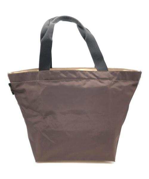 Herve Chapelier（エルベシャプリエ）Herve Chapelier (エルベシャプリエ) ナイロン舟型ショルダーL ブラウン×ベージュの古着・服飾アイテム