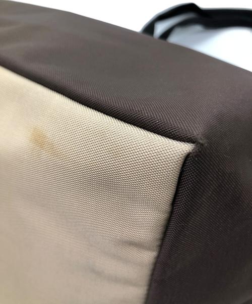 Herve Chapelier（エルベシャプリエ）Herve Chapelier (エルベシャプリエ) ナイロン舟型ショルダーL ブラウン×ベージュの古着・服飾アイテム