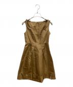 MIU MIUミュウミュウ）の古着「ノースリーブワンピース」｜ブラウン