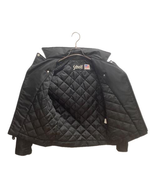 Schott（ショット）Schott (ショット) ナイロンライダースジャケット ブラック サイズ:SIZE Mの古着・服飾アイテム