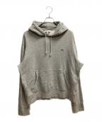 LACOSTEラコステ）の古着「プレミアム スウェット プレーン パーカー」｜グレー