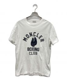 MONCLER（モンクレール）の古着「半袖カットソー」｜ホワイト×ブラック