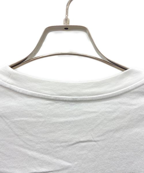 MONCLER（モンクレール）MONCLER (モンクレール) 半袖カットソー ホワイト×ブラック サイズ:Mの古着・服飾アイテム