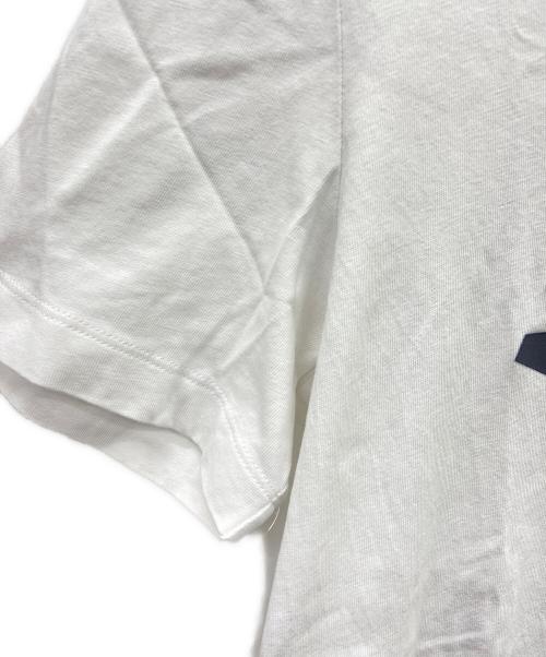 MONCLER（モンクレール）MONCLER (モンクレール) 半袖カットソー ホワイト×ブラック サイズ:Mの古着・服飾アイテム