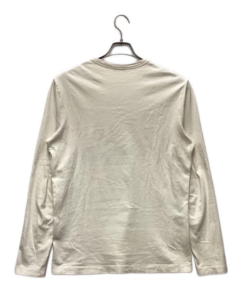 MONCLER（モンクレール）MONCLER (モンクレール) 長袖カットソー ベージュ×ブラック サイズ:Sの古着・服飾アイテム