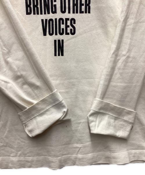 MONCLER（モンクレール）MONCLER (モンクレール) 長袖カットソー ベージュ×ブラック サイズ:Sの古着・服飾アイテム