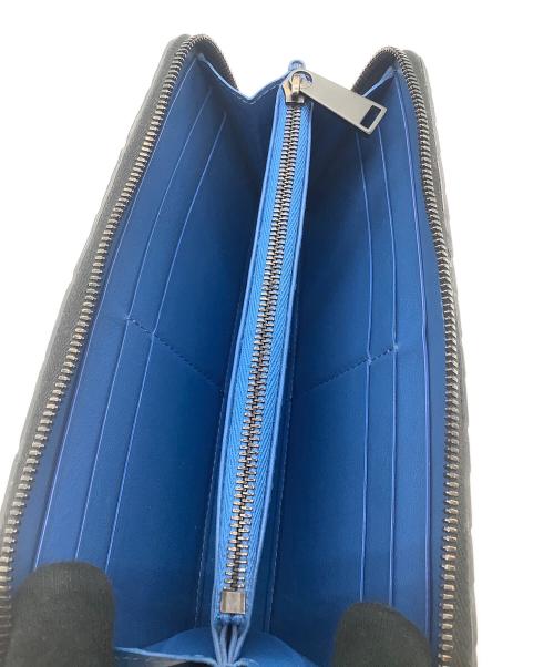 BOTTEGA VENETA（ボッテガベネタ）BOTTEGA VENETA (ボッテガベネタ) イントレチャート　ジップアラウンドウォレット ブラックの古着・服飾アイテム