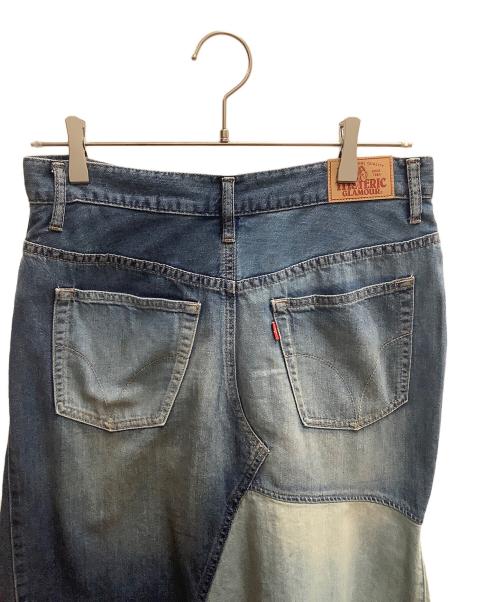 Hysteric Glamour（ヒステリックグラマー）Hysteric Glamour (ヒステリックグラマー) スクラッチデニムスカート ブルー サイズ:SIZE Freeの古着・服飾アイテム