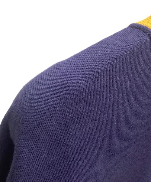 Hysteric Glamour（ヒステリックグラマー）Hysteric Glamour (ヒステリックグラマー) DEVIL MOTOR 衿付きスウェット ネイビー×イエロー サイズ:SIZE Mの古着・服飾アイテム