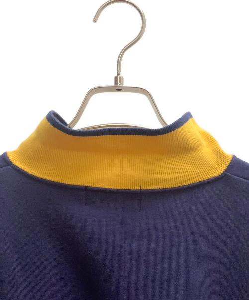 Hysteric Glamour（ヒステリックグラマー）Hysteric Glamour (ヒステリックグラマー) DEVIL MOTOR 衿付きスウェット ネイビー×イエロー サイズ:SIZE Mの古着・服飾アイテム