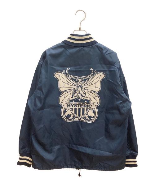 Hysteric Glamour（ヒステリックグラマー）Hysteric Glamour (ヒステリックグラマー) リブショールカラーコーチジャケット ネイビー サイズ:Mの古着・服飾アイテム