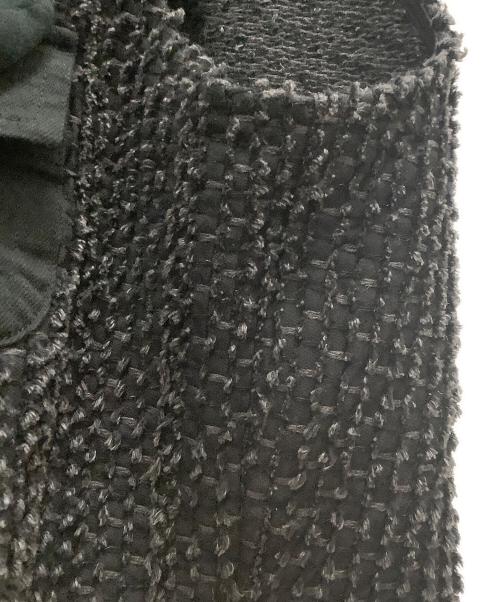 SOSHIOTSUKI（ソウシ オオツキ）SOSHIOTSUKI (ソウシ オオツキ) LUPE DENIM GRUNGE VEST ブラック サイズ:SIZE 46の古着・服飾アイテム