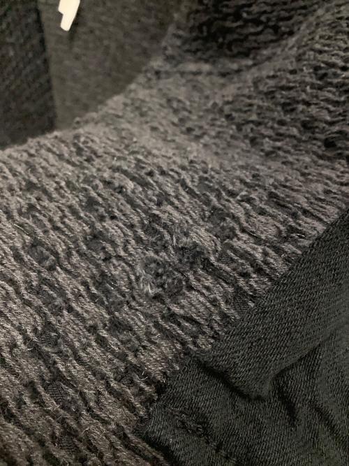 SOSHIOTSUKI（ソウシ オオツキ）SOSHIOTSUKI (ソウシ オオツキ) LUPE DENIM GRUNGE VEST ブラック サイズ:SIZE 46の古着・服飾アイテム