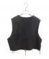 SOSHIOTSUKI (ソウシ オオツキ) LUPE DENIM GRUNGE VEST ブラック サイズ:SIZE 46：23000円
