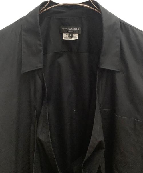 COMME des GARCONS HOMME PLUS（コムデギャルソンオムプリュス）COMME des GARCONS HOMME PLUS (コムデギャルソンオムプリュス) OVERSIZED DRAPED SHIRT ブラック サイズ:SIZE Sの古着・服飾アイテム