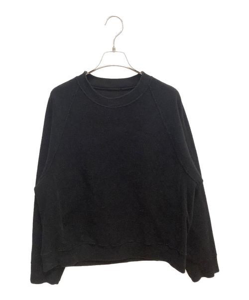 ATON（エイトン）ATON (エイトン) クルーネックスウェットトレーナー ブラック サイズ:SIZE 2の古着・服飾アイテム